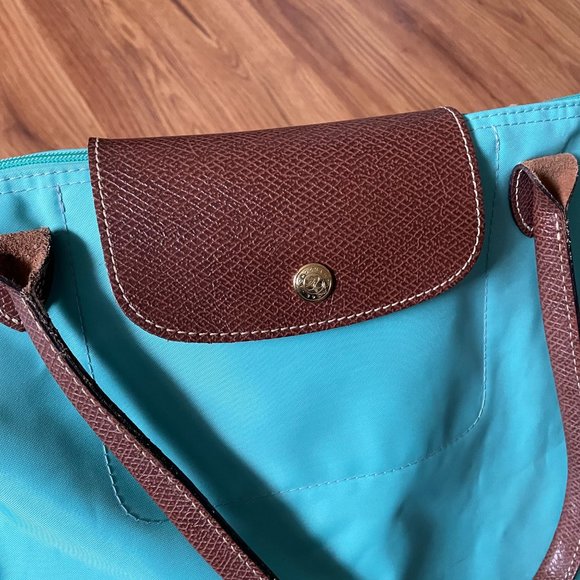 Longchamp Le Pliage Tote Mint/ Seafoam Green - Picture 5 of 16